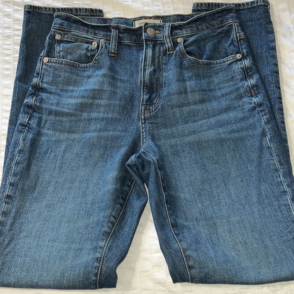 MADEWELL high rise slim boy jean - Picture 2 of 8